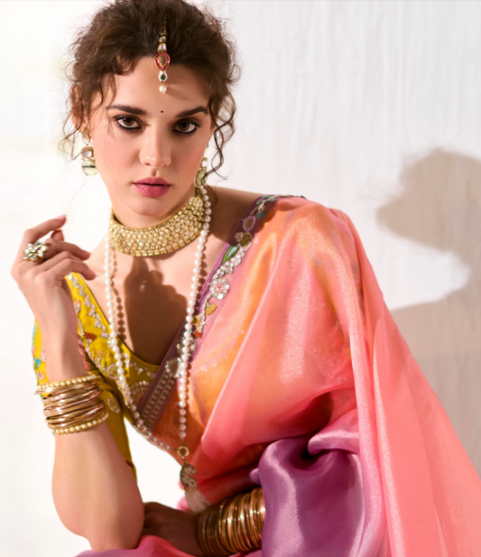 Matrut |  Cherry Chant Rainbow Saree