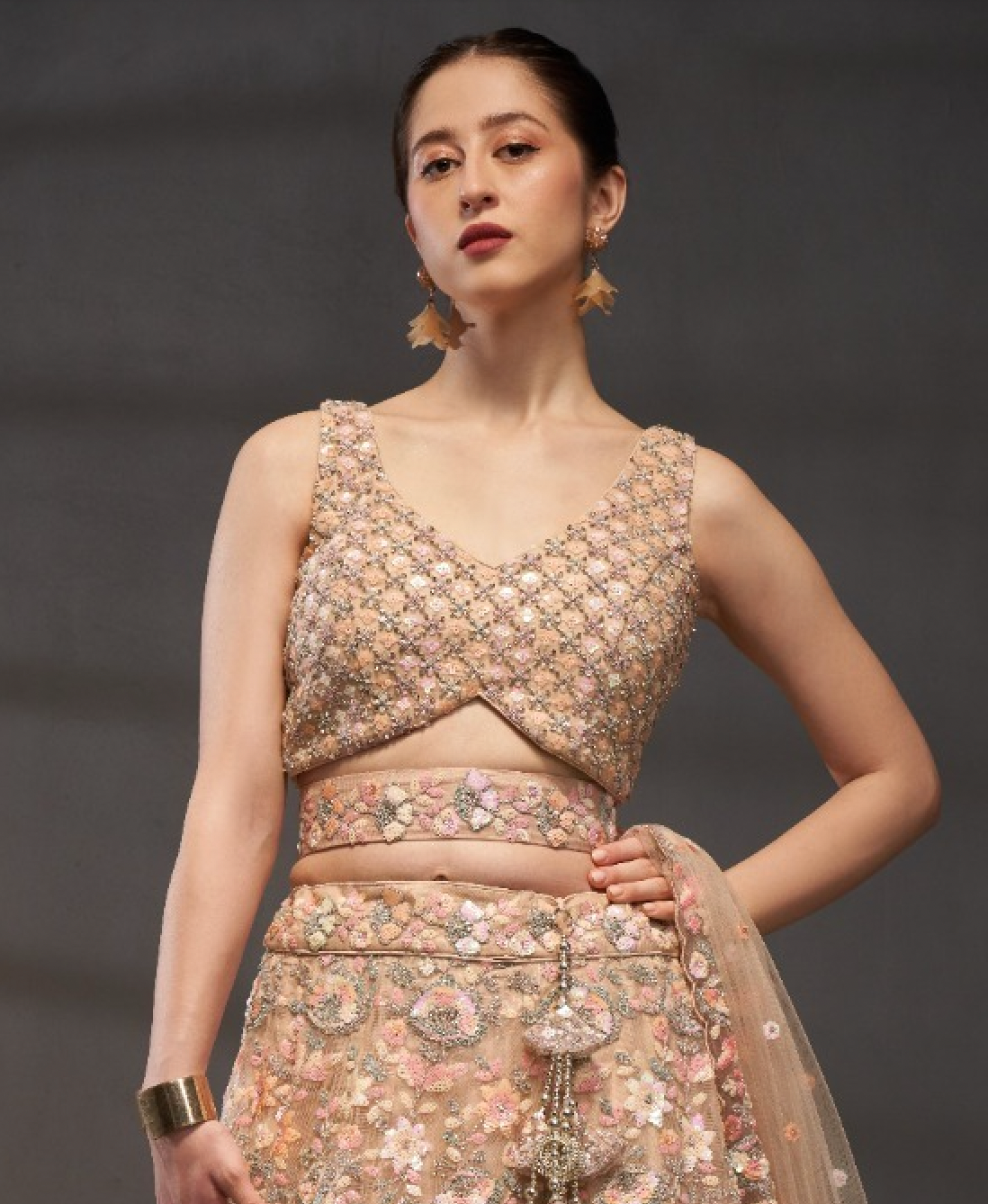 Matrut | Aria Belle Peach Lehenga