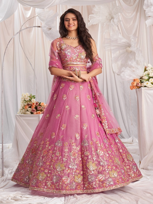 Matrut | Flamingo Hour Pink Lehenga