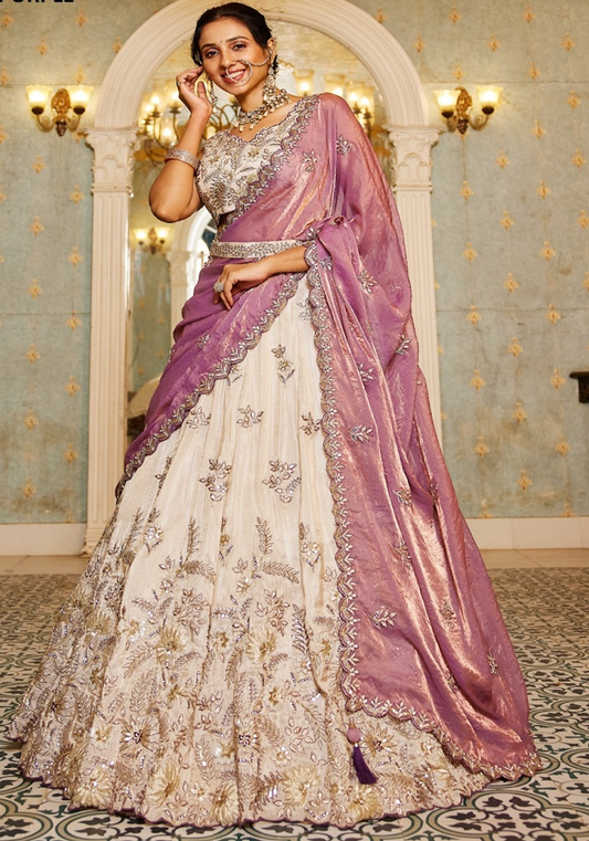 Matrut | Coconut Crush Hour Purple Lehenga