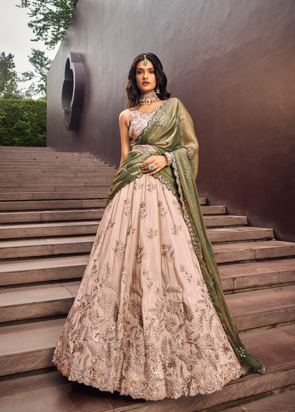 Matrut | Coconut Crush Hour Green Lehenga