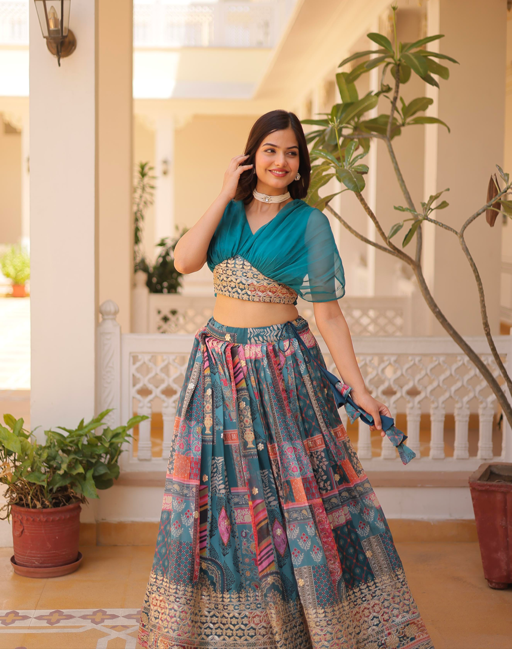 Matrut | Solina Blue Lehenga