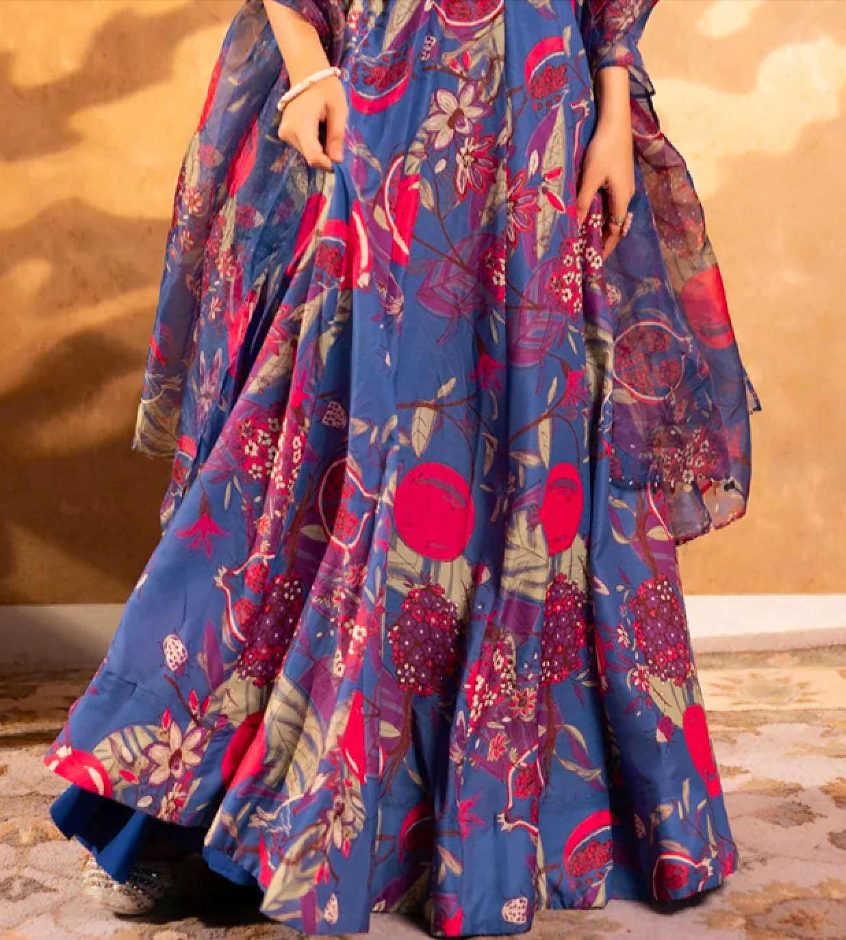 Matrut | Florea Blue Lehenga