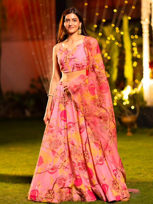 Matrut | Florea Pink Lehenga
