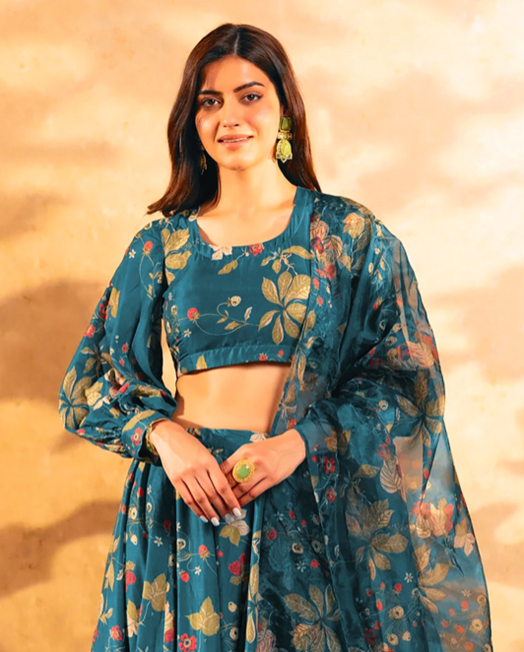 Matrut | Florea Blue Lehenga