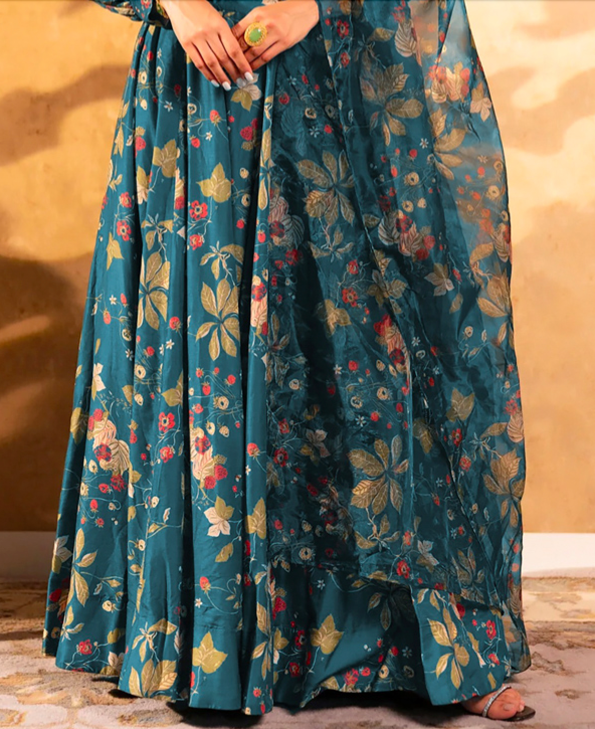 Matrut | Florea Blue Lehenga