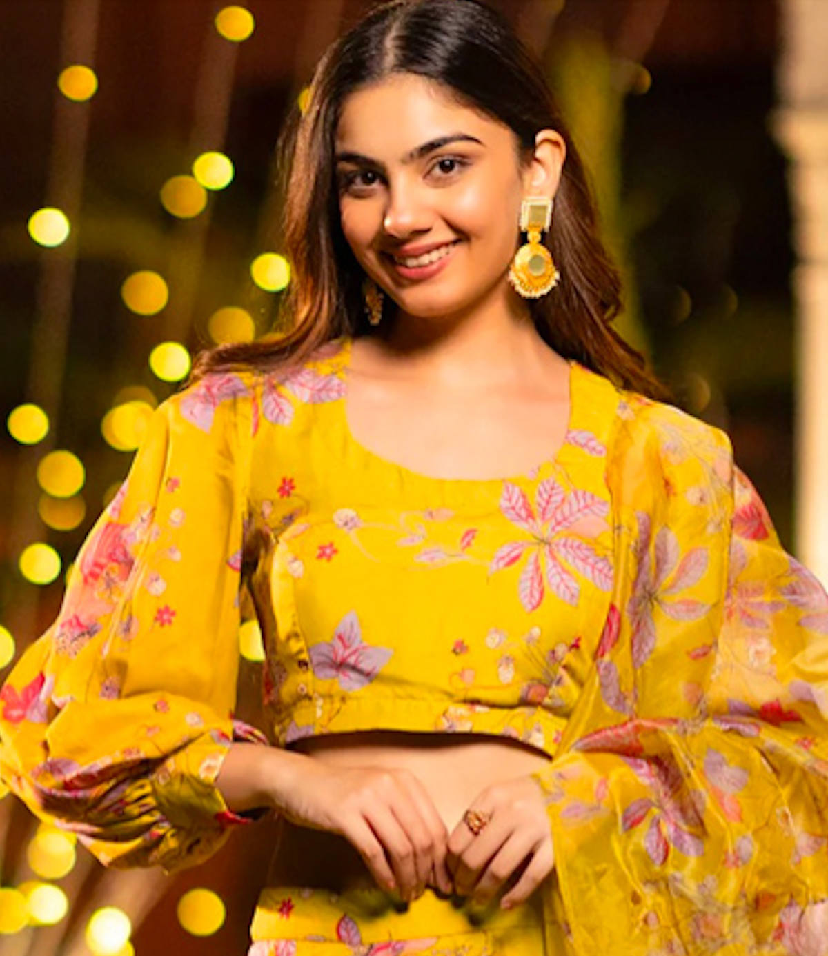 Matrut | Florea Yellow-purple Lehenga