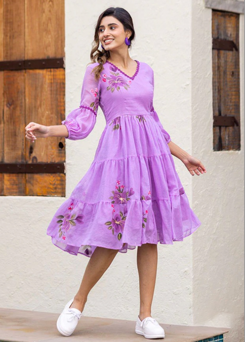 Matrut  | Rosaira Yellow Empire Waist Dress