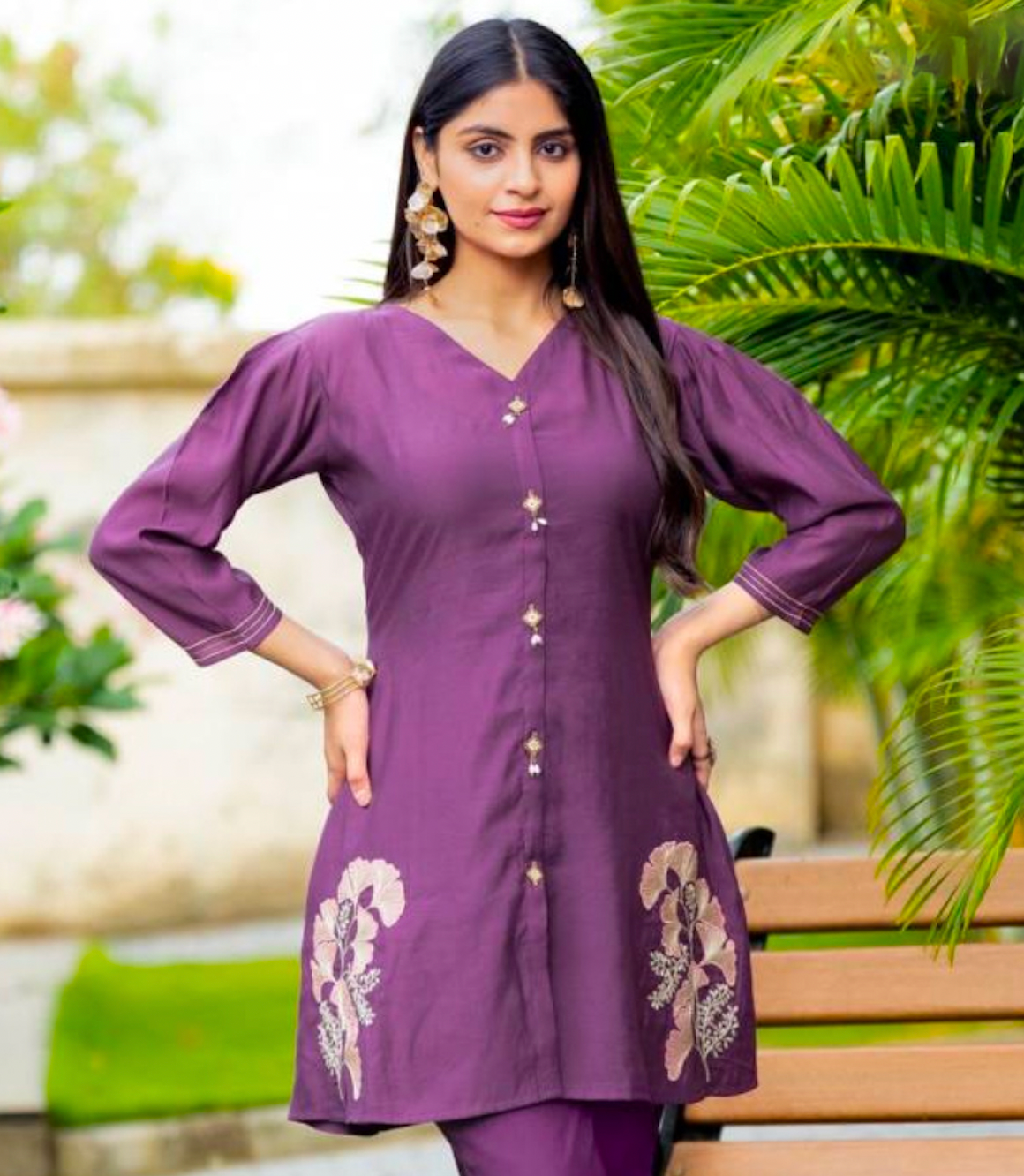 Matrut | Petal Play Purple Co-ord Set
