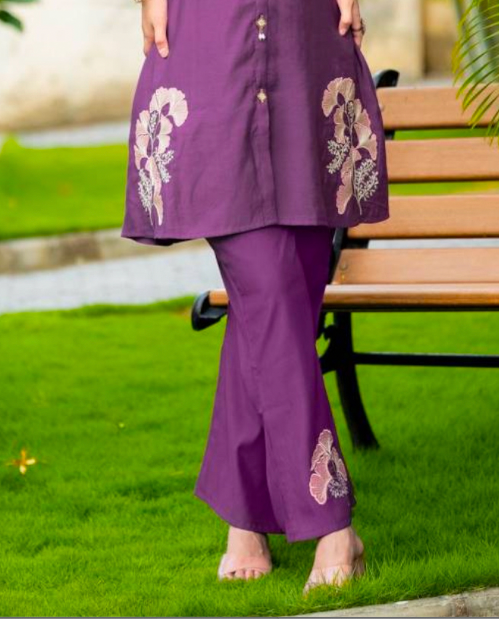 Matrut | Petal Play Purple Co-ord Set