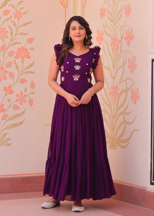 Matrut | Fable Butterfly Purple Gown