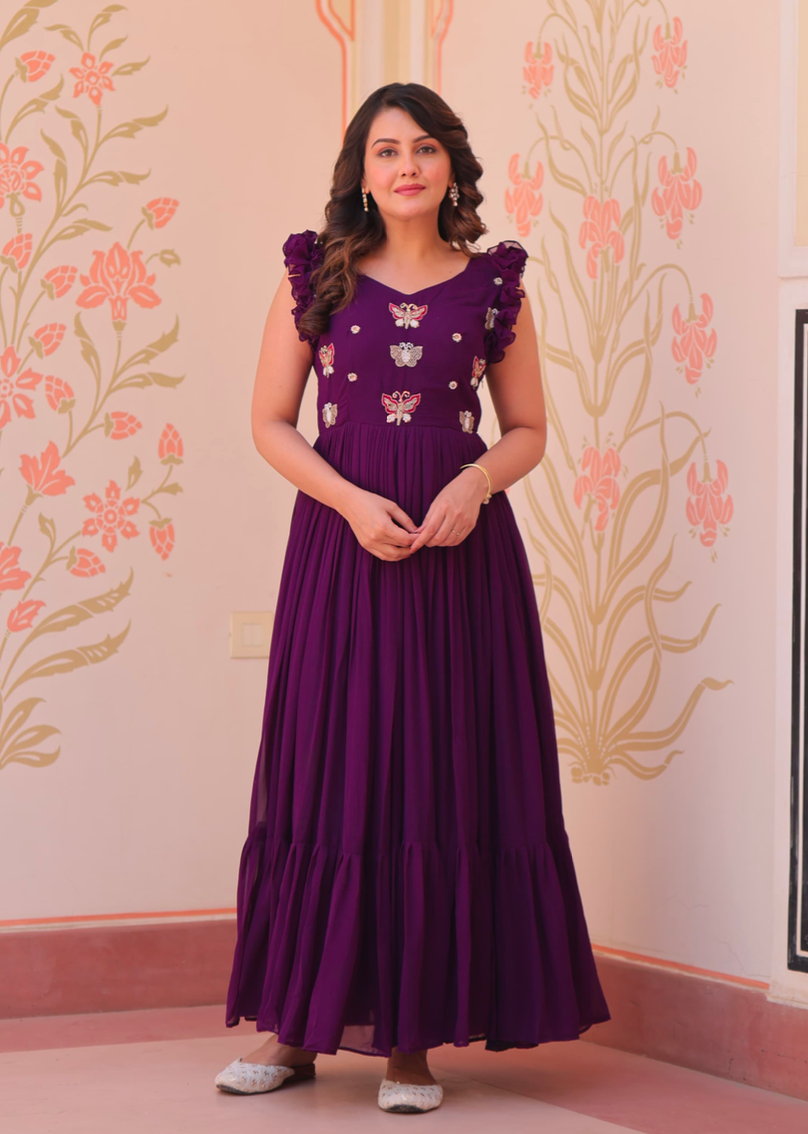 Matrut | Fable Butterfly Purple Gown