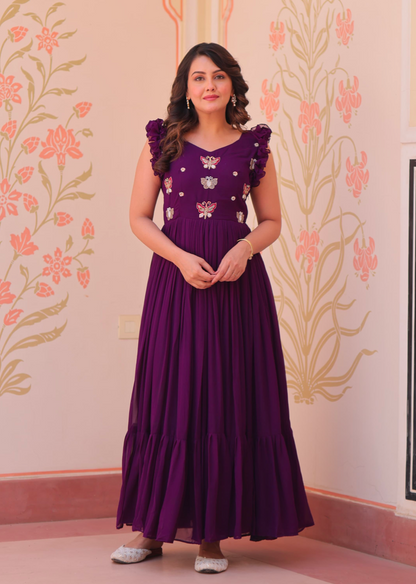 Matrut | Fable Butterfly Purple Gown