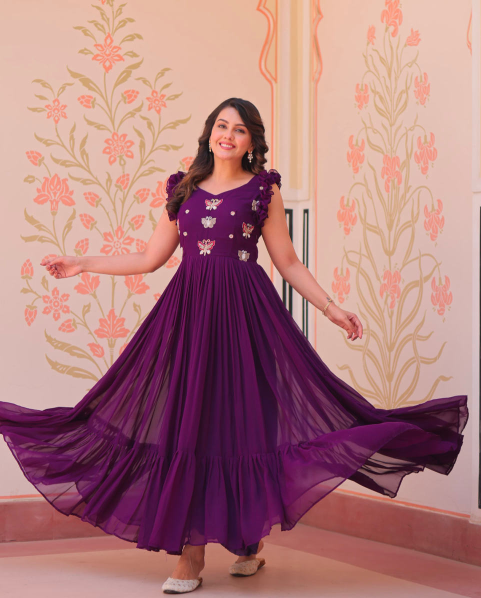 Matrut | Fable Butterfly Purple Gown