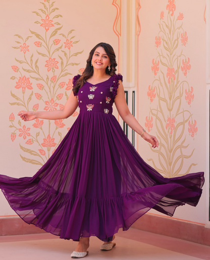Matrut | Fable Butterfly Purple Gown