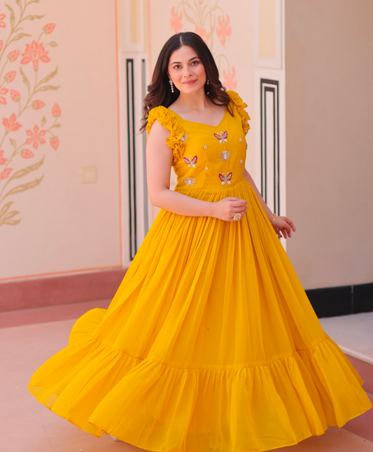 Matrut | Fable Butterfly Yellow Gown