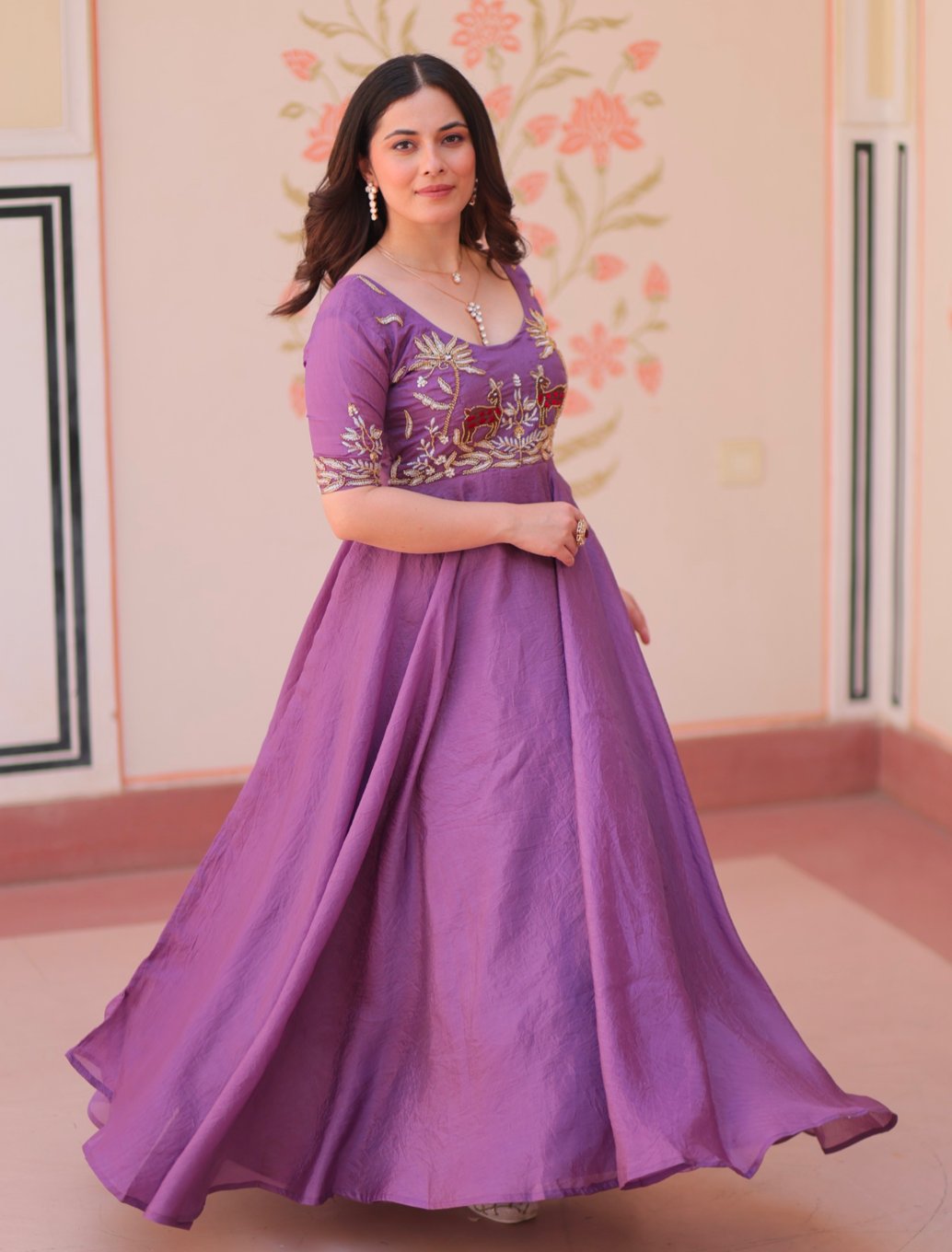 Matrut | Aliya Crush Purple Gown