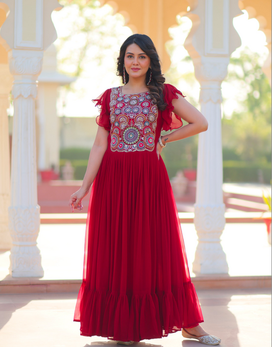 Matrut | Flouria Red Gown
