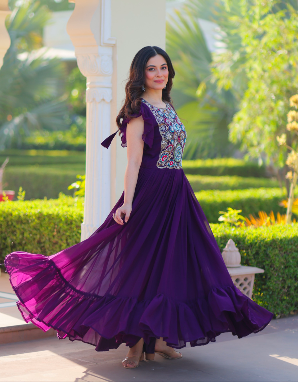Matrut | Flouria Purple Gown