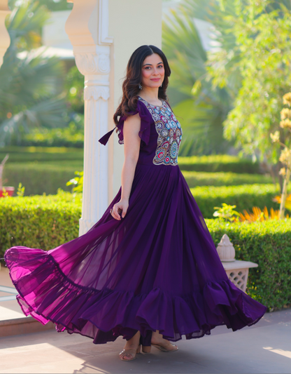 Matrut | Flouria Purple Gown