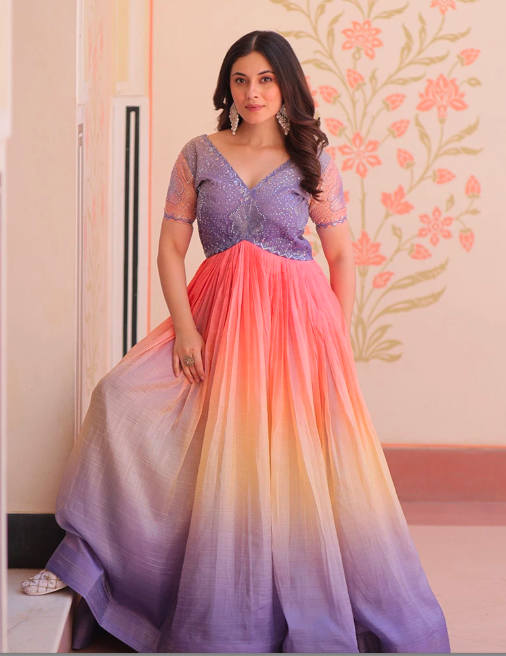 Matrut | Tuty Fruity Purple Multicolor Gown
