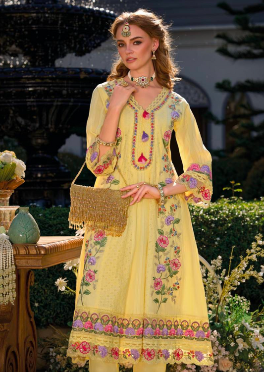 Matrut  | Jugni Yellow Anarkali Suit