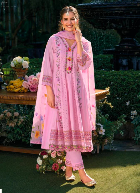 Matrut  | Jugni Pink Anarkali Suit