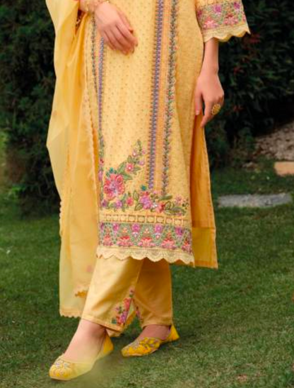 Matrut  | Gulzar Yellow Straight Suit
