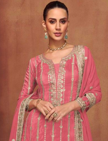 Matrut  | Shehnai Pink Sharara Suit