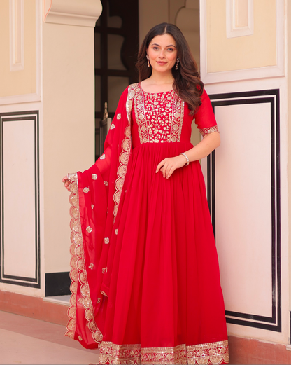 Matrut | Keeran Red Gown