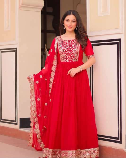 Matrut | Keeran Red Gown