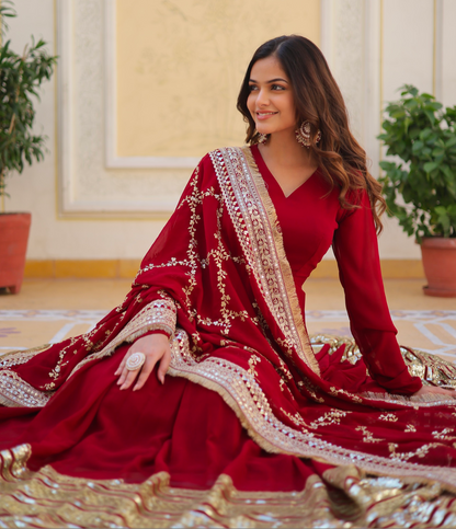 Matrut | Laani Cherry Red Gown