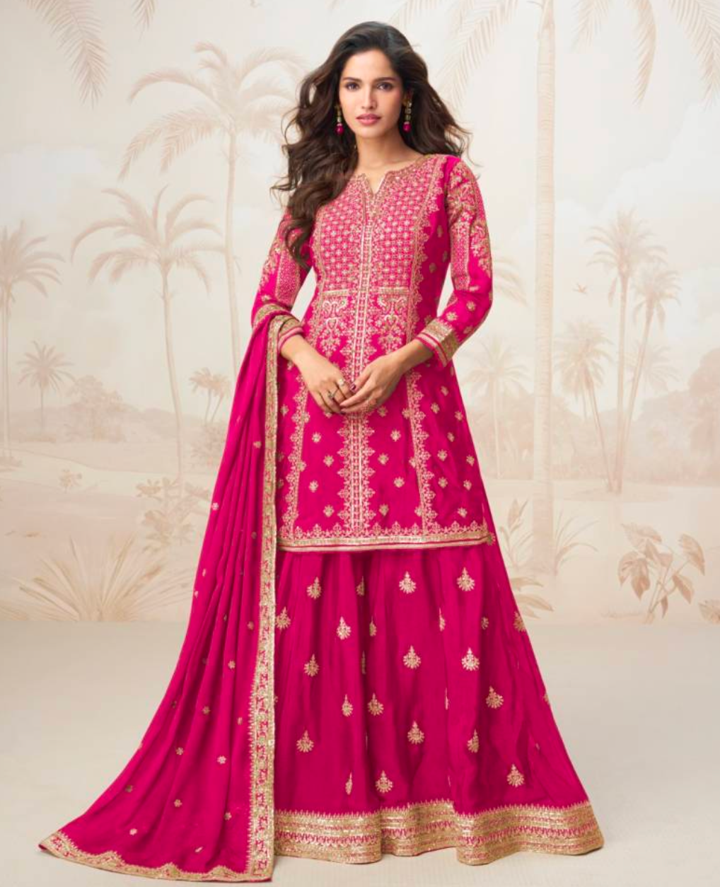 Matrut  | Mumtaz Rani Pink Sharara Suit