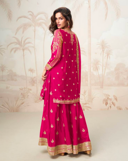 Matrut  | Mumtaz Rani Pink Sharara Suit