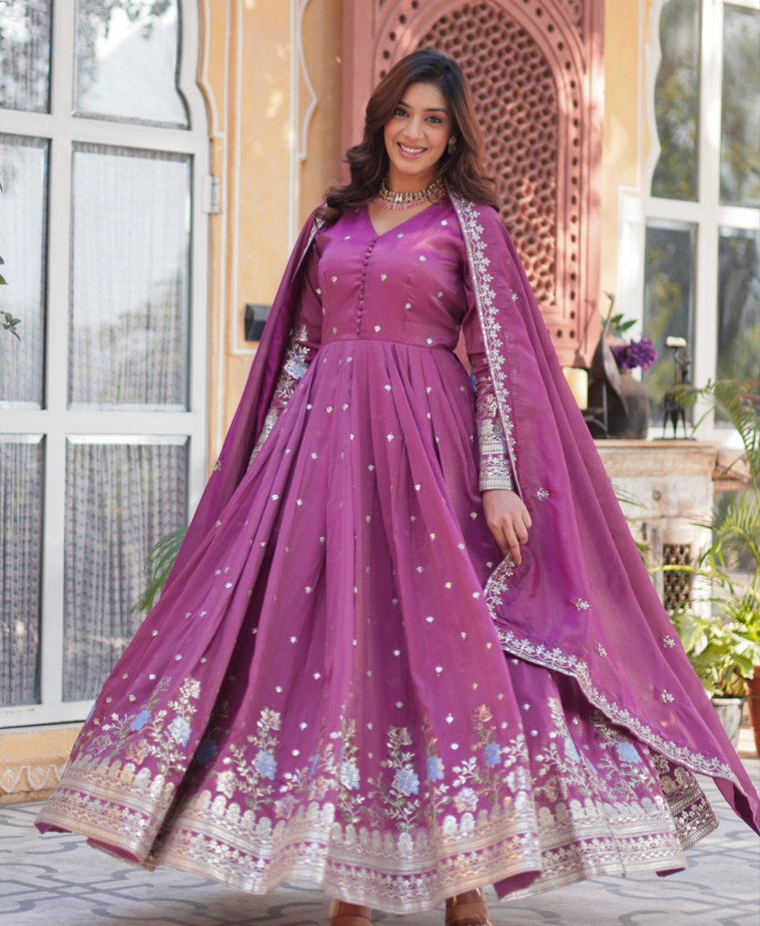 Matrut | Farishta Purple Gown