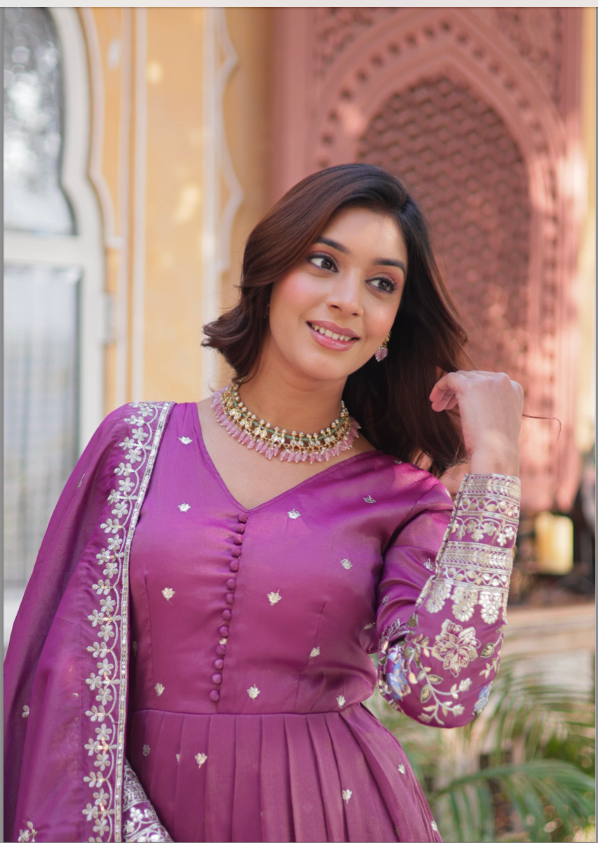 Matrut | Farishta Purple Gown