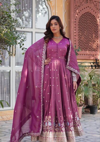 Matrut | Farishta Purple Gown