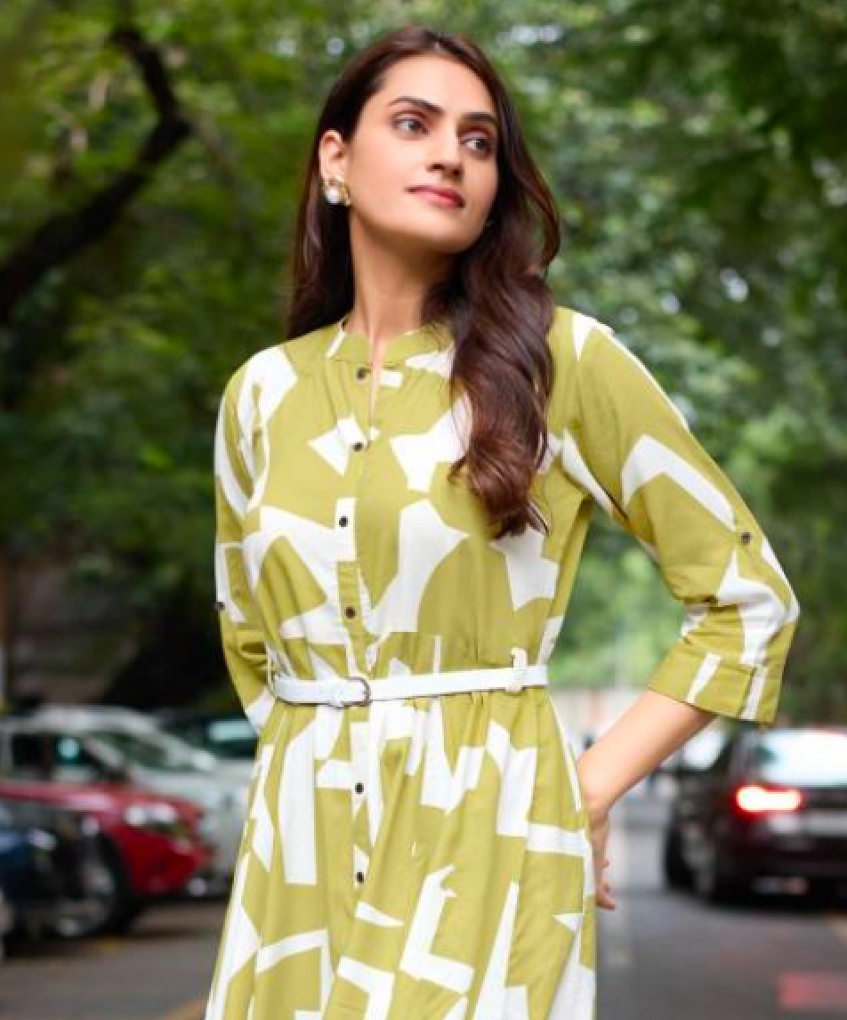 Matrut  | Tripsy Belt Green Dress