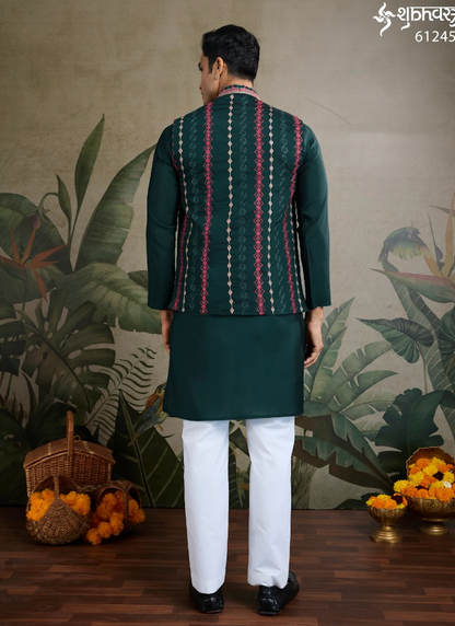 Matrut | Rajwada Green Kurta Set
