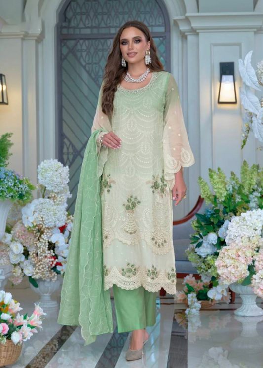 Matrut  | Femina 4 Green Straight Suit
