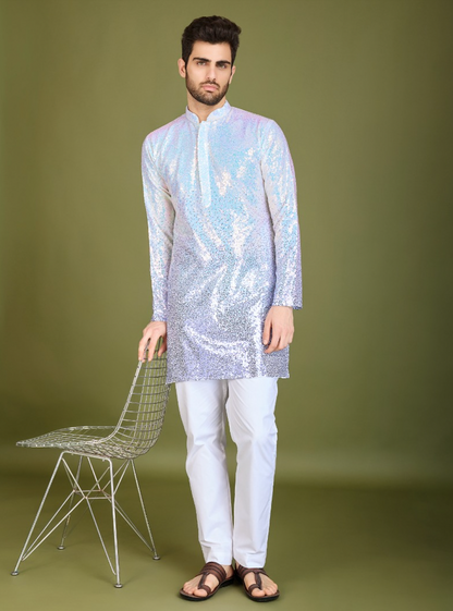 Matrut | Glam Saga Ombre Purple Kurta Set