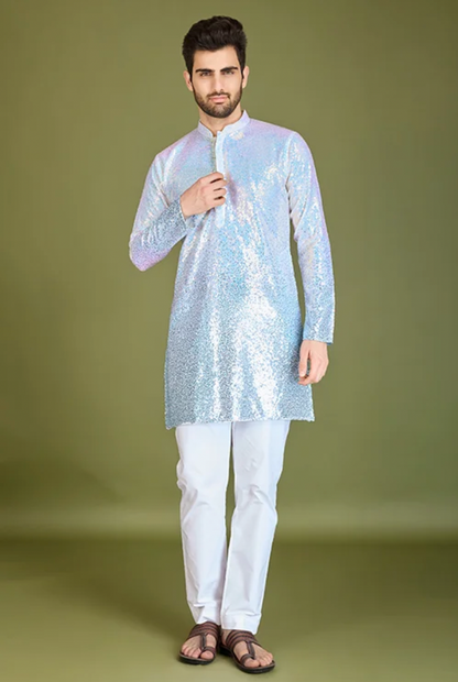 Matrut | Glam Saga Ombre Blue Kurta Set
