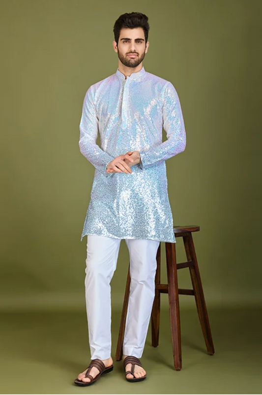 Matrut | Glam Saga Ombre Blue Kurta Set