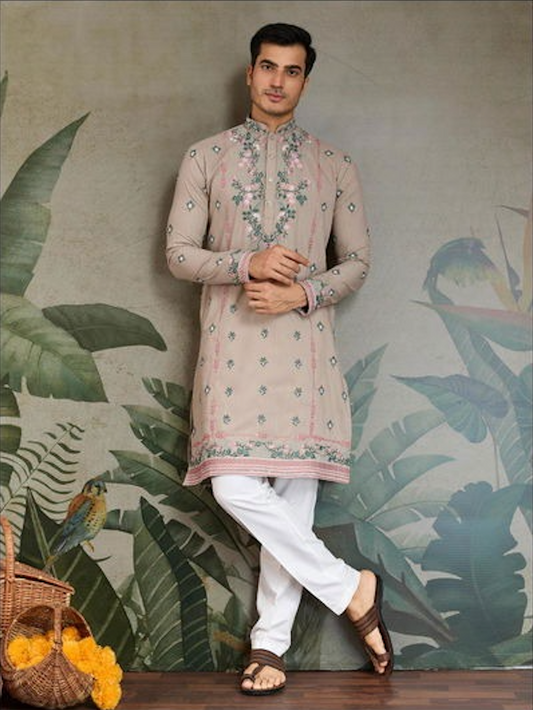 Matrut | Fusion Fits-3 Ivory Kurta Set
