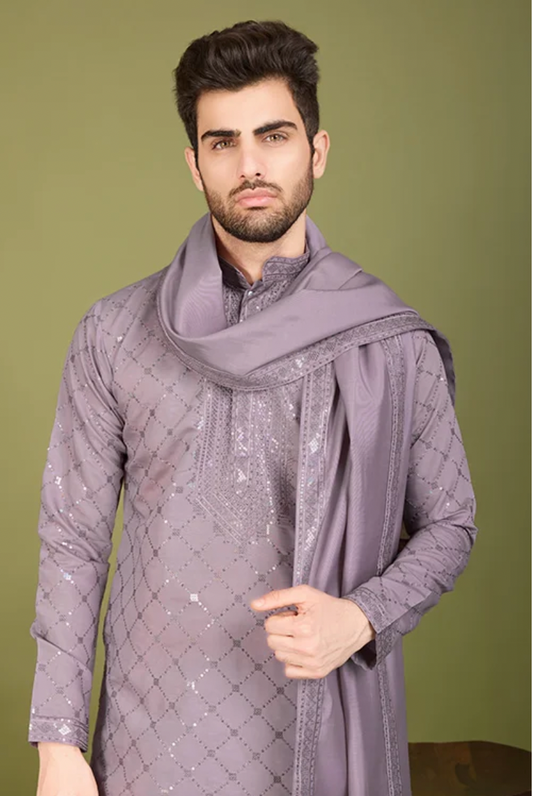 Matrut | Elysian Lavender Kurta Set
