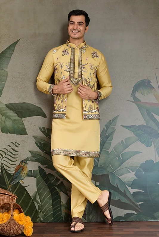 Matrut | Rajwada-2 Yellow Kurta Set