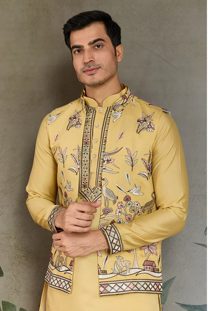 Matrut | Rajwada-2 Yellow Kurta Set