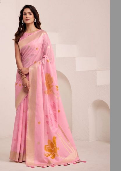 Matrut | Dinamic Baby Pink Saree
