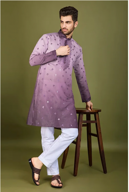 Matrut | Ember Purple Kurta Set