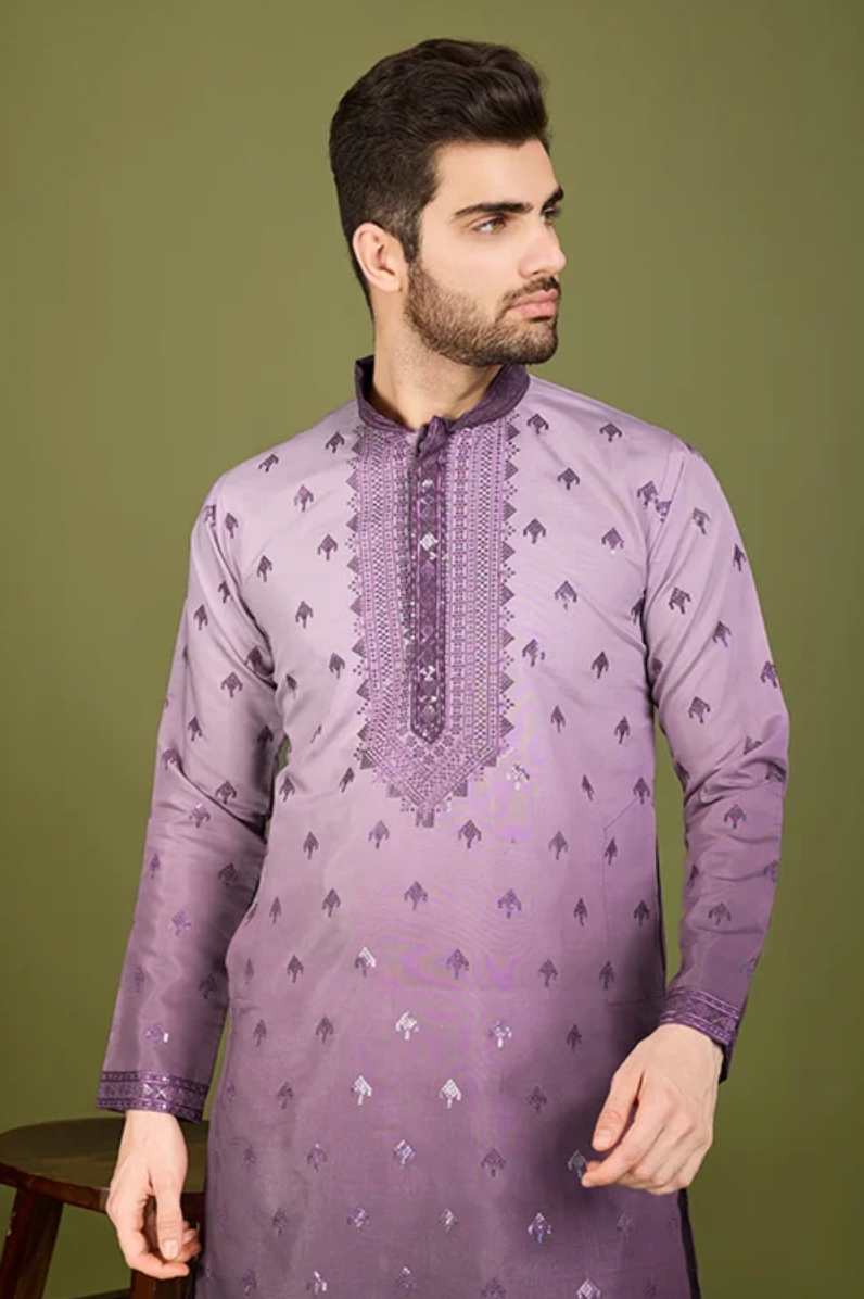 Matrut | Ember Purple Kurta Set